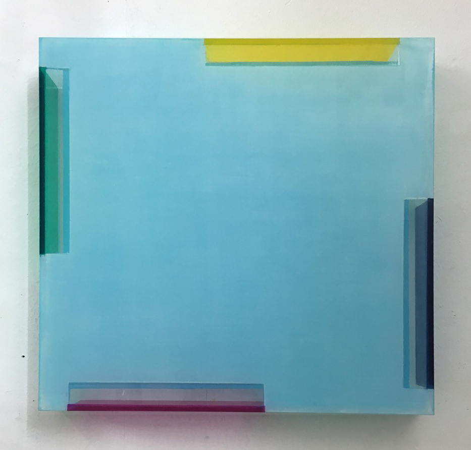 Anne Berlit, 2020, Malerei auf Plexi, 40 x 40 cm