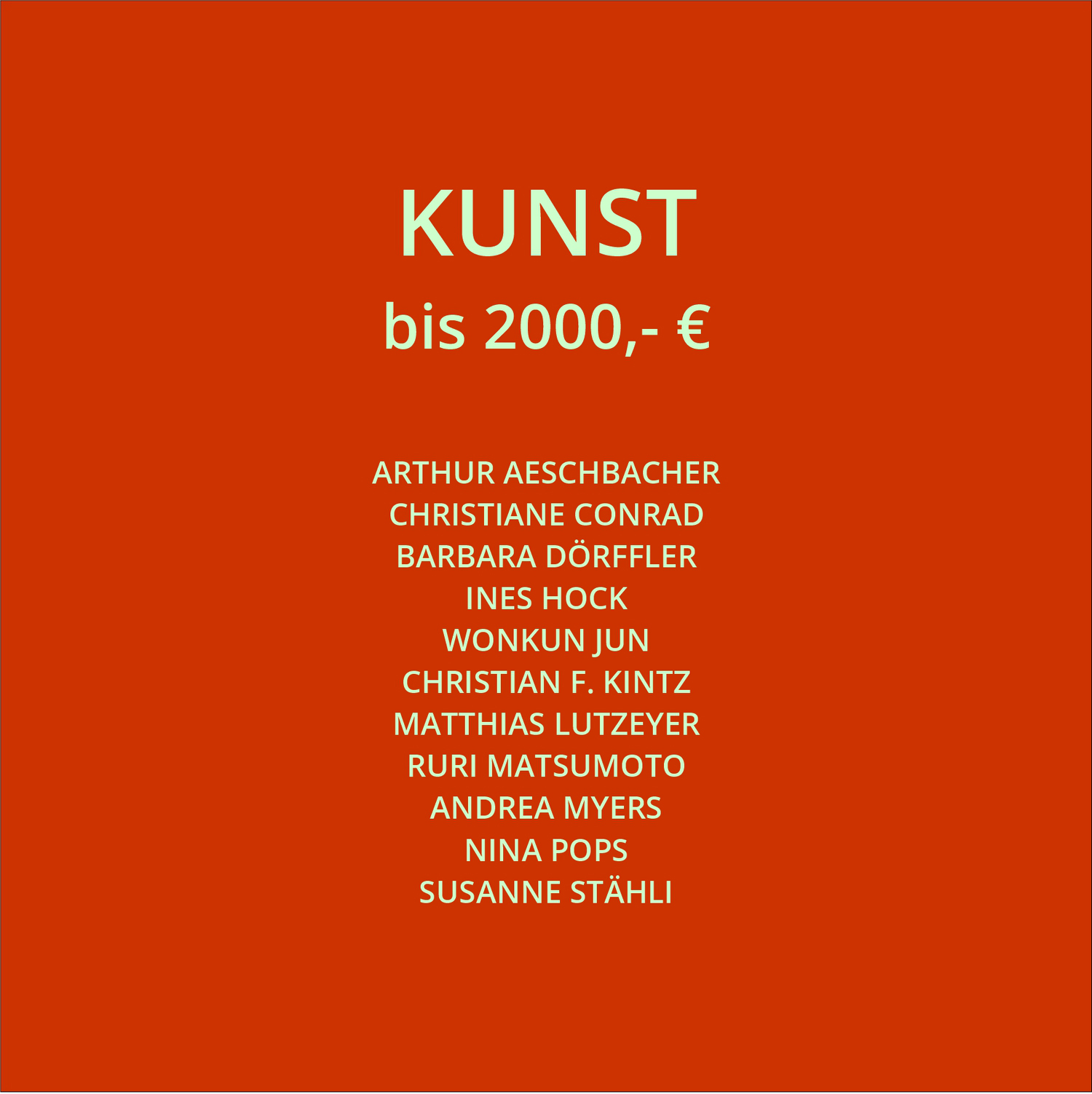 Kunstausstellung Galerie Klaus Braun, Stuttgart