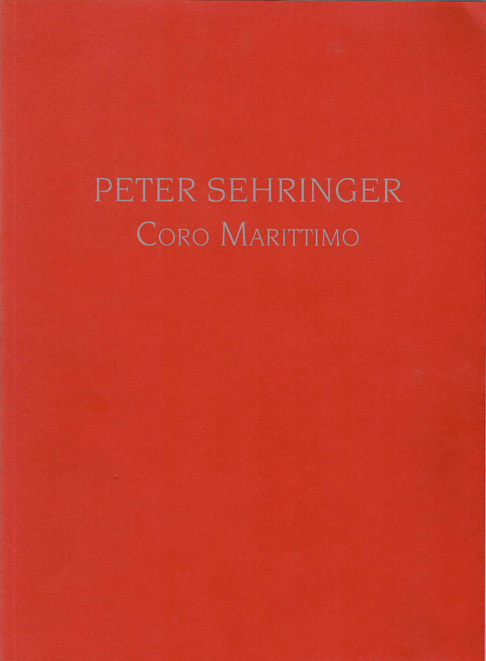 SEH_Kat_1992_S01 Peter Sehringer Catalogue | Galerie Braun, Stuttgart